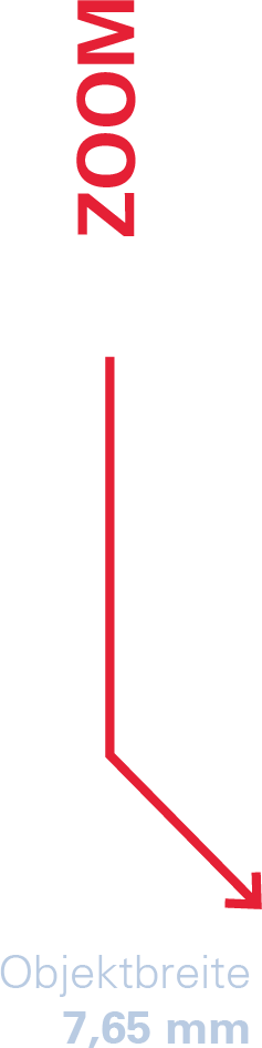 Objektbreite 7,65mm