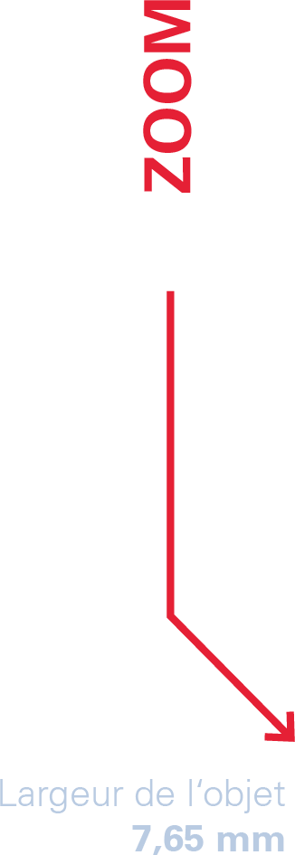 Largeur de l‘objet 7,65mm